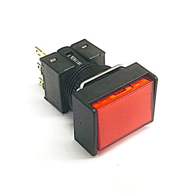 A16-JRM-1  非照光式押ボタンスイッチ  赤  モーメンタリ  16Φ 