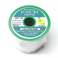 ESC21/F4/M705/0.8  スパークルESC21  鉛フリーはんだ  0.8ﾊｲ   1kg巻