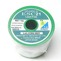 ESC21/F4/M705/1.0  スパークルESC21  鉛フリーはんだ  1.0ﾊｲ  1kg巻